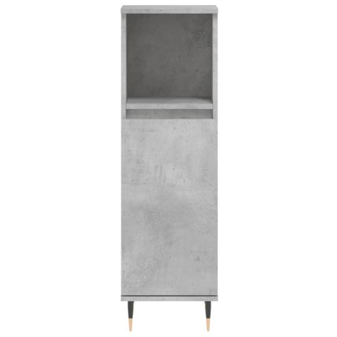 Szafka łazienkowa, szarość betonu, 30x30x100 cm