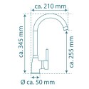 SCHÜTTE Bateria kuchenna MANETTI z mieszaczem, chromowa