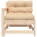 Fotel ogrodowy z poduszkami, lite drewno sosnowe
