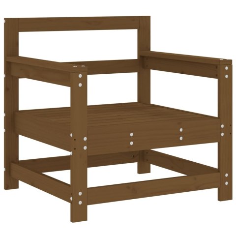 Fotele ogrodowe z poduszkami, 2 szt., miodowe, drewno sosnowe