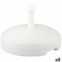 Podstawa pod parasol Aktive Biały Plastikowy 45 x 30 x 45 cm (5 Sztuk)