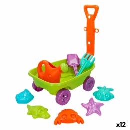 Zestaw zabawek plażowych Colorbaby Taczka polipropylen (12 Sztuk)