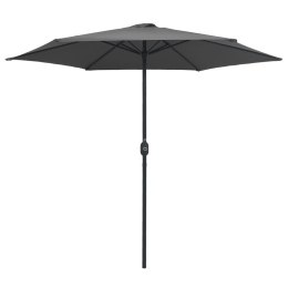 Parasol ogrodowy na słupku aluminiowym, 270x246 cm, antracytowy