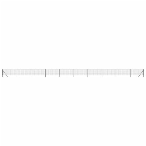 Ogrodzenie z siatki drucianej, antracytowe, 0,8x25 m