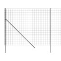 Ogrodzenie z siatki drucianej, antracytowe, 1,6x25 m