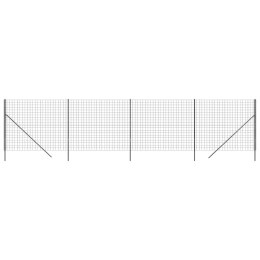 Ogrodzenie z siatki drucianej, antracytowe, 2,2x10 m