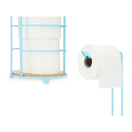 Uchwyt na Papier Toaletowy Niebieski Metal Bambus 16,5 x 63,5 x 16,5 cm (4 Sztuk)