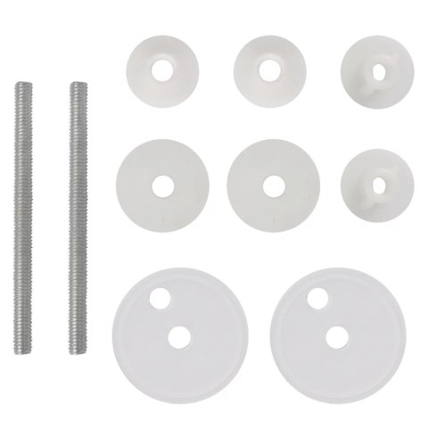 Deska klozetowa, 2 szt., MDF z nadrukiem starego drewna