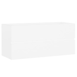 Szafka pod umywalkę, biała, 100x38,5x45 cm, płyta wiórowa