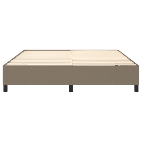 Łóżko kontynentalne, kolor taupe, obite tkaniną, 180x200 cm