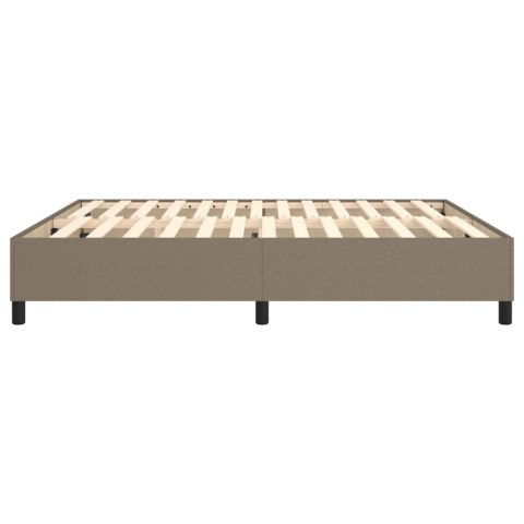 Łóżko kontynentalne, kolor taupe, obite tkaniną, 180x200 cm