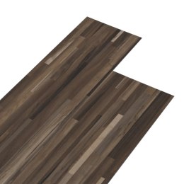 Panele podłogowe PVC, 5,02m², 2mm, samoprzylepne, brązowe paski