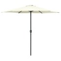 Parasol ogrodowy na słupku aluminiowym, 270x246 cm, biały