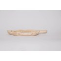 Tacka do przekąsek DKD Home Decor Jasnobrązowy Naturalny Tropikalny Liść roślin 56 x 28 x 5 cm