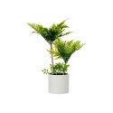 Roślina Dekoracyjna Palma Plastikowy Cement 12 x 45 x 12 cm (6 Sztuk)