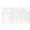 Zasłona prysznicowa 180 x 180 cm Plastikowy PEVA Przezroczysty (12 Sztuk)