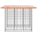 Ławka ogrodowa, gabion, 100x102x72 cm, lite drewno daglezjowe