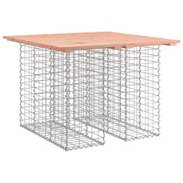 Ławka ogrodowa, gabion, 100x102x72 cm, lite drewno daglezjowe