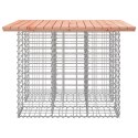 Ławka ogrodowa, gabion, 100x102x72 cm, lite drewno daglezjowe