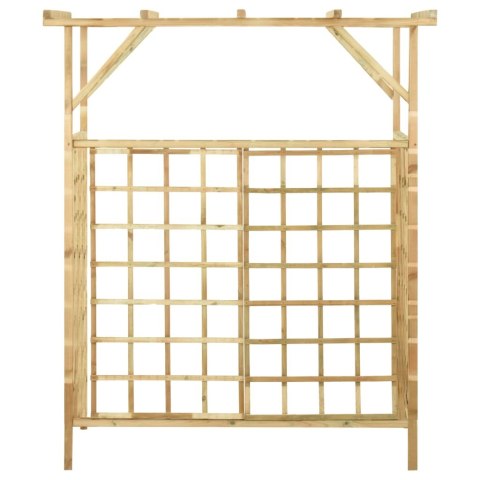 Pergola na dwa kosze na śmieci, impregnowane drewno sosnowe Pergola na dwa kosze na śmieci, impregnowane drewno sosnowe