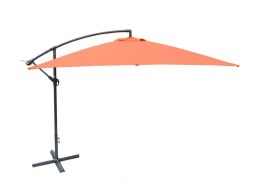 Metalowy parasol 270 cm - terracota