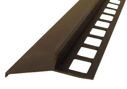 Emaga Profil balkonowy okapowy aluminiowy 44mm brązowy 250cm
