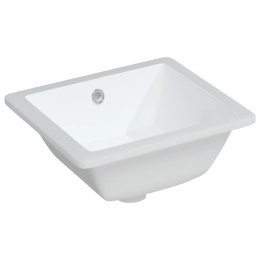 Umywalka, biała, 36x31,5x16,5 cm, prostokątna, ceramiczna