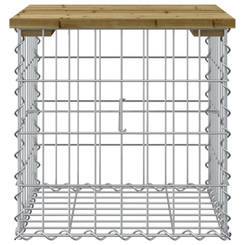 Ławka ogrodowa z gabionem, 43x44x42 cm, impregnowana sosna Ławka ogrodowa z gabionem, 43x44x42 cm, impregnowana sosna