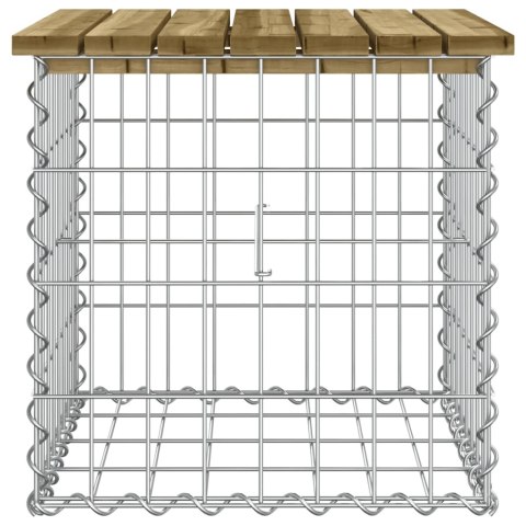Ławka ogrodowa z gabionem, 43x44x42 cm, impregnowana sosna Ławka ogrodowa z gabionem, 43x44x42 cm, impregnowana sosna