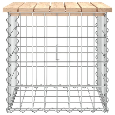 Ławka ogrodowa, z gabionem, 43x44x42 cm, lite drewno sosnowe Ławka ogrodowa, z gabionem, 43x44x42 cm, lite drewno sosnowe