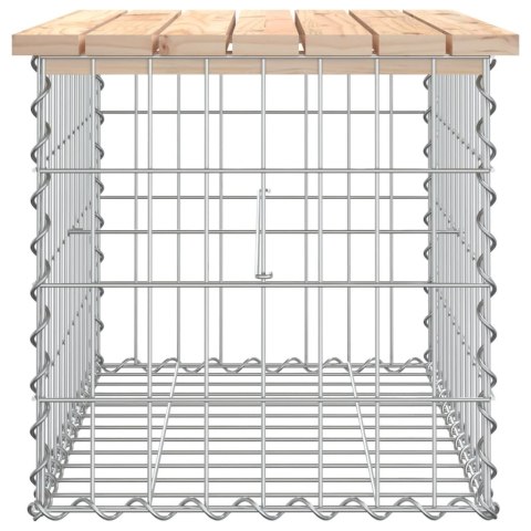 Ławka ogrodowa, z gabionem, 63x44x42 cm, lite drewno sosnowe Ławka ogrodowa, z gabionem, 63x44x42 cm, lite drewno sosnowe