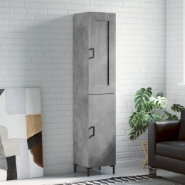 Wysoka szafka, szarość betonu, 34,5x34x180 cm
