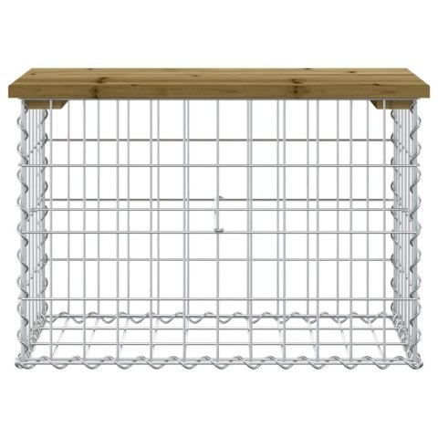 Ławka ogrodowa z gabionem, 63x31,5x42 cm, impregnowana sosna Ławka ogrodowa z gabionem, 63x31,5x42 cm, impregnowana sosna