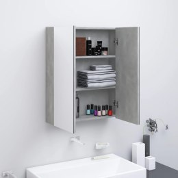VidaXL Szafka łazienkowa z lustrem, 60x15x75 cm, MDF, szarość betonu