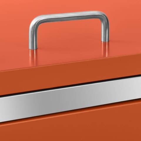 Osłona na 2 kosze na śmieci, 138x77,5x115,5 cm, stal nierdzewna