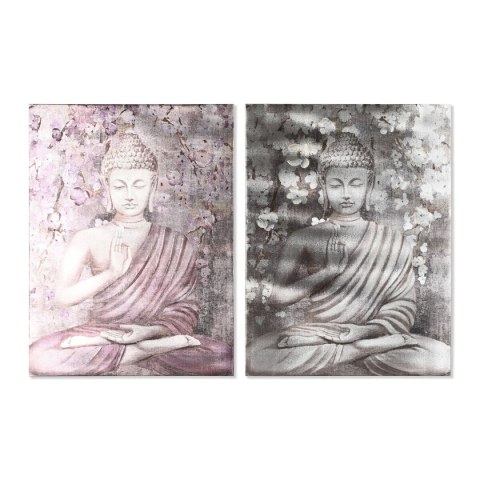 Obraz Home ESPRIT Budda Orientalny 60 x 2,7 x 80 cm (2 Sztuk)