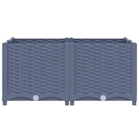 Donica do podniesionej rabaty, 80x80x38 cm, polipropylen