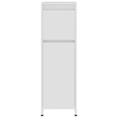 Szafka łazienkowa, biała, 30x30x95 cm, materiał drewnopochodny