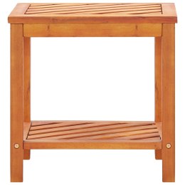 Stolik boczny z litego drewna akacjowego, 45 x 33 x 45 cm