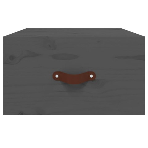 Szafka nocna, wisząca, 40x29,5x22 cm, szara