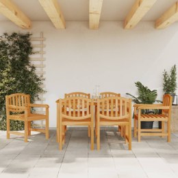 VidaXL Krzesła ogrodowe, 6 szt., 58x59x88 cm, lite drewno tekowe