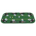 Składany blat do pokera dla 8 graczy, prostokątny, zielony