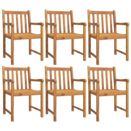 VidaXL Krzesła ogrodowe, 6 szt., 56x55,5x90 cm, lite drewno akacjowe