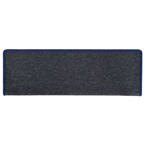 Nakładki na schody, 15 szt., 65x21x4 cm, szaro-niebieskie