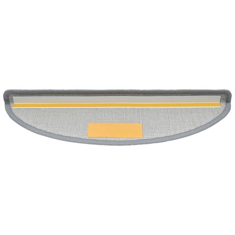 Nakładki na schody, 15 szt., 65 x 24 x 4 cm, jasnoszare