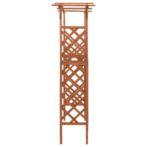 Pergola z furtką, 116x40x204 cm, lite drewno jodłowe Pergola z furtką, 116x40x204 cm, lite drewno jodłowe
