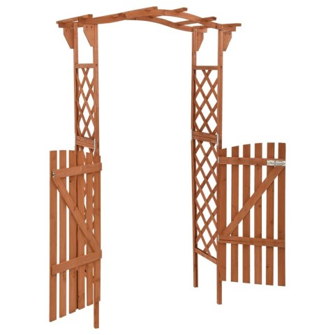 Pergola z furtką, 116x40x204 cm, lite drewno jodłowe Pergola z furtką, 116x40x204 cm, lite drewno jodłowe