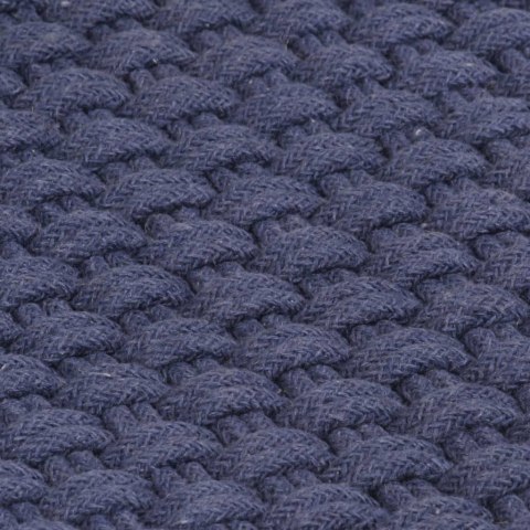 Dywan prostokątny, granatowy, 120x180 cm, bawełna