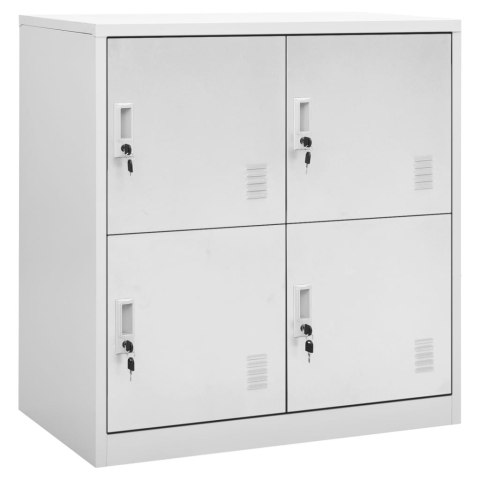 Szafki zamykane, 5 szt., jasnoszare, 90x45x92,5 cm, stalowe Szafki zamykane, 5 szt., jasnoszare, 90x45x92,5 cm, stalowe