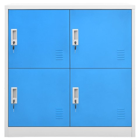 Szafki zamykane, 5 szt., jasnoszaro-niebieskie, 90x45x92,5 cm Szafki zamykane, 5 szt., jasnoszaro-niebieskie, 90x45x92,5 cm